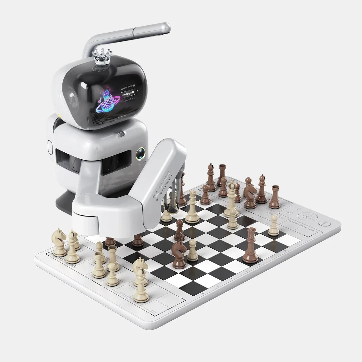 SenseRobot Chess robot beside a physical board